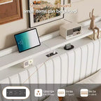 Cadre de lit flottant GustoWave, avec lumières LED et station de charge