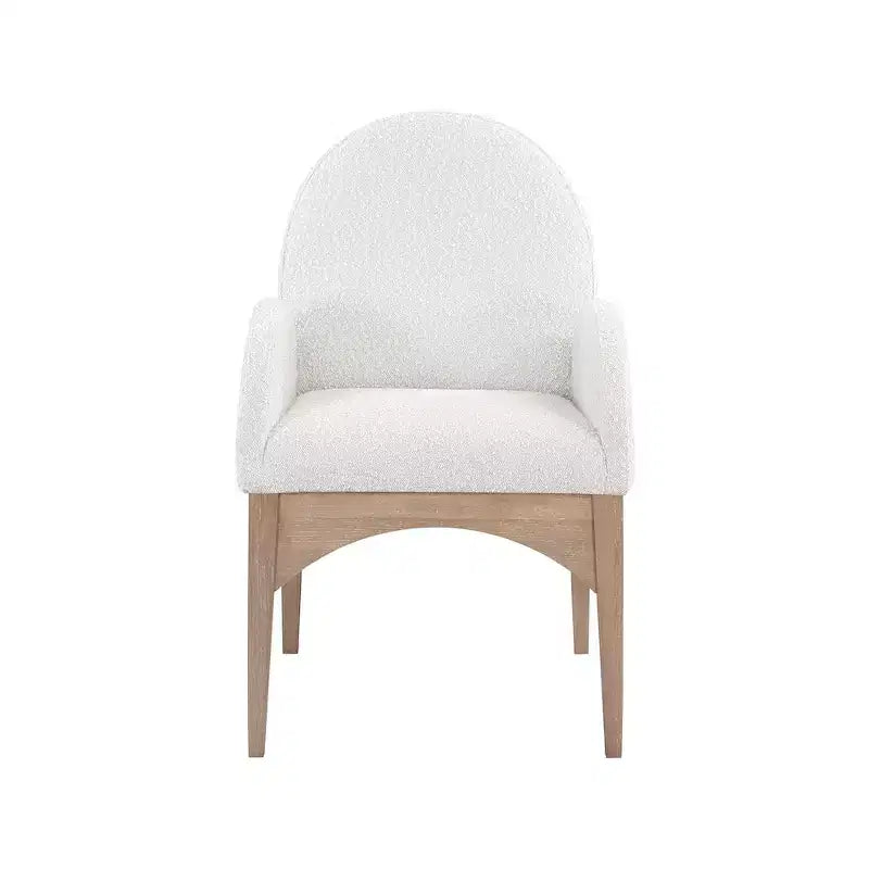 Meridian Furniture, Chaise de salle à manger Waldorf en tissu bouclé