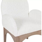 Meridian Furniture, Chaise de salle à manger Waldorf en tissu bouclé