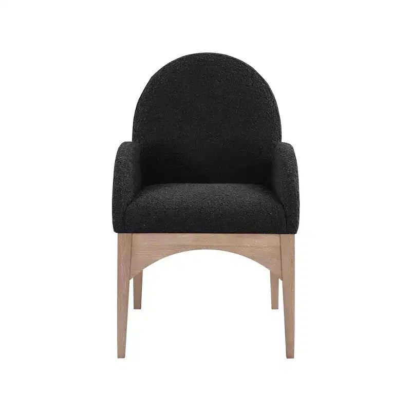 Meridian Furniture, Chaise de salle à manger Waldorf en tissu bouclé