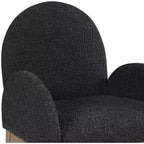 Meridian Furniture, Chaise de salle à manger Waldorf en tissu bouclé