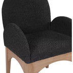 Meridian Furniture, Chaise de salle à manger Waldorf en tissu bouclé