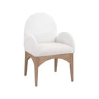 Meridian Furniture, Chaise de salle à manger Waldorf en tissu bouclé