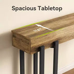 Lantine 63 Console Table pour Entrée, Table Industrielle Derrière Canapé, Table de Canapé Minimaliste pour Salon, Couloir