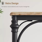 Ensemble table et 4-6 chaises de salle à manger – Table de cuisine avec banc rembourré, compact pour petits espaces, couleur bois clair