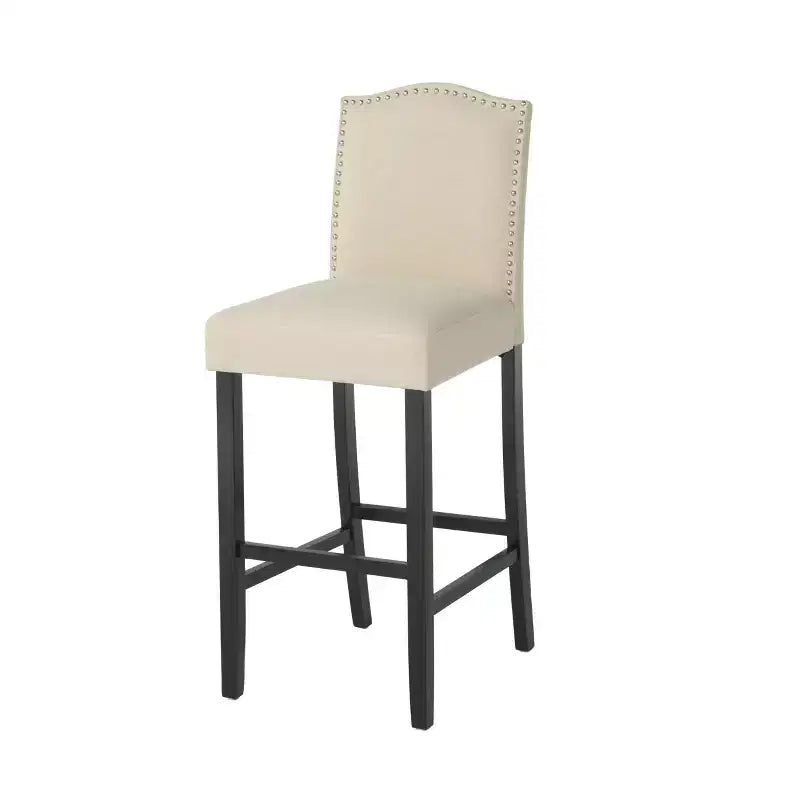 Tabourets de bar rembourrés Christopher Knight Home Leona avec garniture cloutée et dossier arqué (lot de 2)