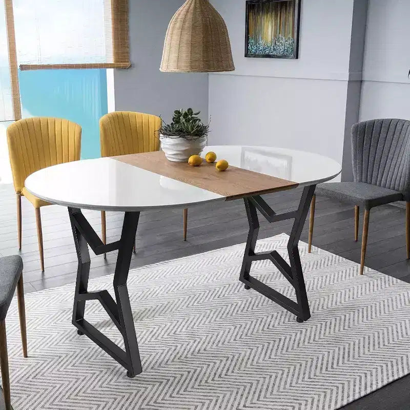 Pieds de table en métal noir, lot de 2, style industriel pour tables à manger, tables basses, support durable et moderne pour la maison et le bureau