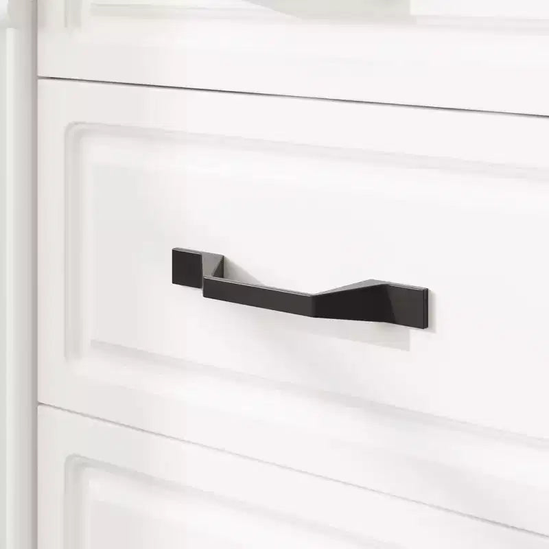 Bureau d'écriture en bois blanc et marron Famapy, bureau d'ordinateur avec tiroirs - Poste de travail pour bureau à domicile