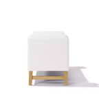 Pouf de rangement moderne en tissu bouclette Christopher Knight Home Escoffier