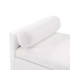 Pouf de rangement moderne en tissu bouclette Christopher Knight Home Escoffier