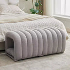 Hyleory Tabouret repose-pieds facilement connectable, adapté aux animaux de compagnie - Banc de lit et tunnel de jeu 2 en 1 avec 2 coussins amovibles