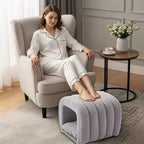 Hyleory Tabouret repose-pieds facilement connectable, adapté aux animaux de compagnie - Banc de lit et tunnel de jeu 2 en 1 avec 2 coussins amovibles