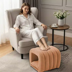 Hyleory Tabouret repose-pieds facilement connectable, adapté aux animaux de compagnie - Banc de lit et tunnel de jeu 2 en 1 avec 2 coussins amovibles