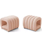 Hyleory Tabouret repose-pieds facilement connectable, adapté aux animaux de compagnie - Banc de lit et tunnel de jeu 2 en 1 avec 2 coussins amovibles
