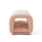Hyleory Tabouret repose-pieds facilement connectable, adapté aux animaux de compagnie - Banc de lit et tunnel de jeu 2 en 1 avec 2 coussins amovibles