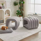 Hyleory Tabouret repose-pieds facilement connectable, adapté aux animaux de compagnie - Banc de lit et tunnel de jeu 2 en 1 avec 2 coussins amovibles