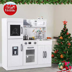 Cuisine de jeu pour enfants, ensemble de jeu de simulation de chef en bois avec 20 accessoires de cuisine, ensemble de cuisine de simulation en bois