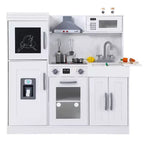 Cuisine de jeu pour enfants, ensemble de jeu de simulation de chef en bois avec 20 accessoires de cuisine, ensemble de cuisine de simulation en bois