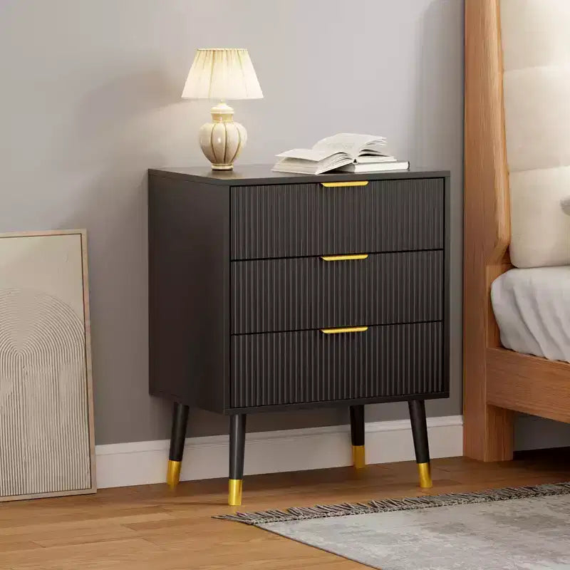 Commode à 3 tiroirs pour chambre à coucher, commode de chambre moderne, commode de rangement, unité de rangement avec tiroirs