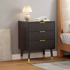 Commode à 3 tiroirs pour chambre à coucher, commode de chambre moderne, commode de rangement, unité de rangement avec tiroirs