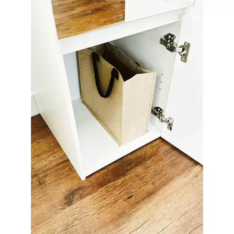 HomeStock 70,9 po H x 17,72 po L Système de rangement de placard en bois composite blanc pour rangement universel avec bacs de rangement