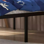 Lit plateforme métallique Acekool - 12 rangements, taille double