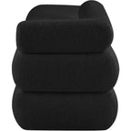 Meridian Furniture, Banc en Tissu Effet Mouton Teddy Kennedy