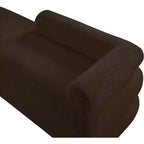 Meridian Furniture, Banc en Tissu Effet Mouton Teddy Kennedy