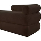 Meridian Furniture, Banc en Tissu Effet Mouton Teddy Kennedy