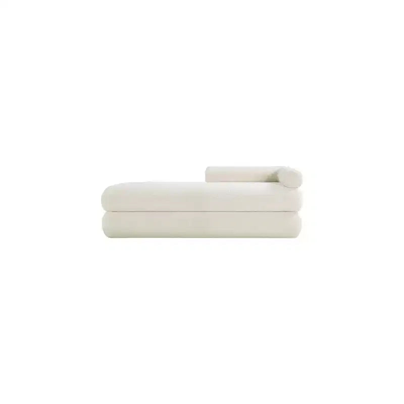 Meridian Furniture, Banc en Tissu Effet Mouton Teddy Kennedy