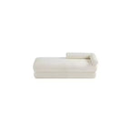 Meridian Furniture, Banc en Tissu Effet Mouton Teddy Kennedy