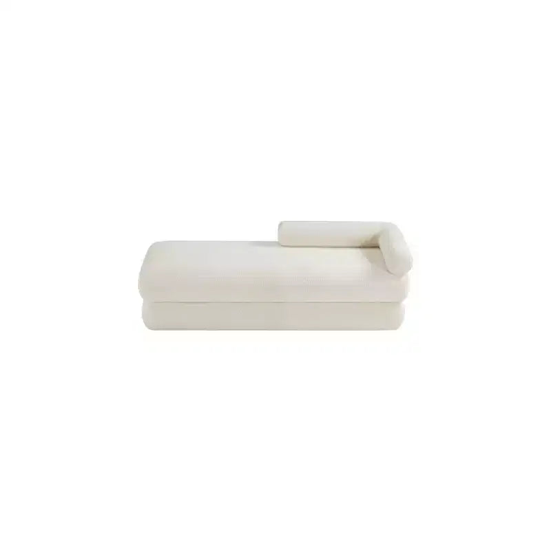 Meridian Furniture, Banc en Tissu Effet Mouton Teddy Kennedy