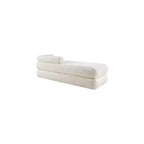 Meridian Furniture, Banc en Tissu Effet Mouton Teddy Kennedy