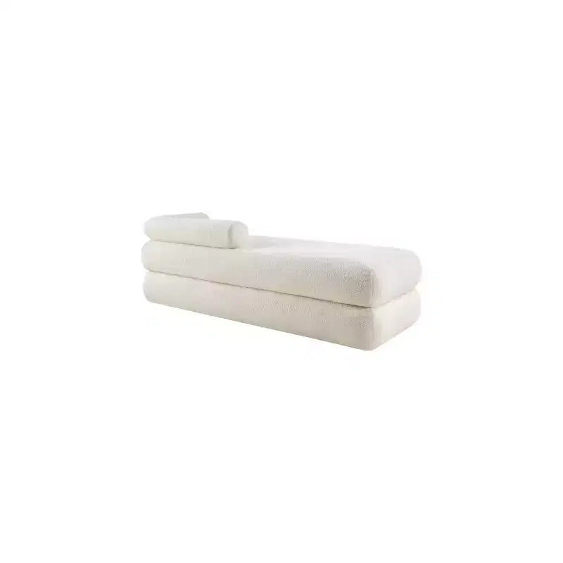 Meridian Furniture, Banc en Tissu Effet Mouton Teddy Kennedy