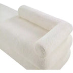 Meridian Furniture, Banc en Tissu Effet Mouton Teddy Kennedy