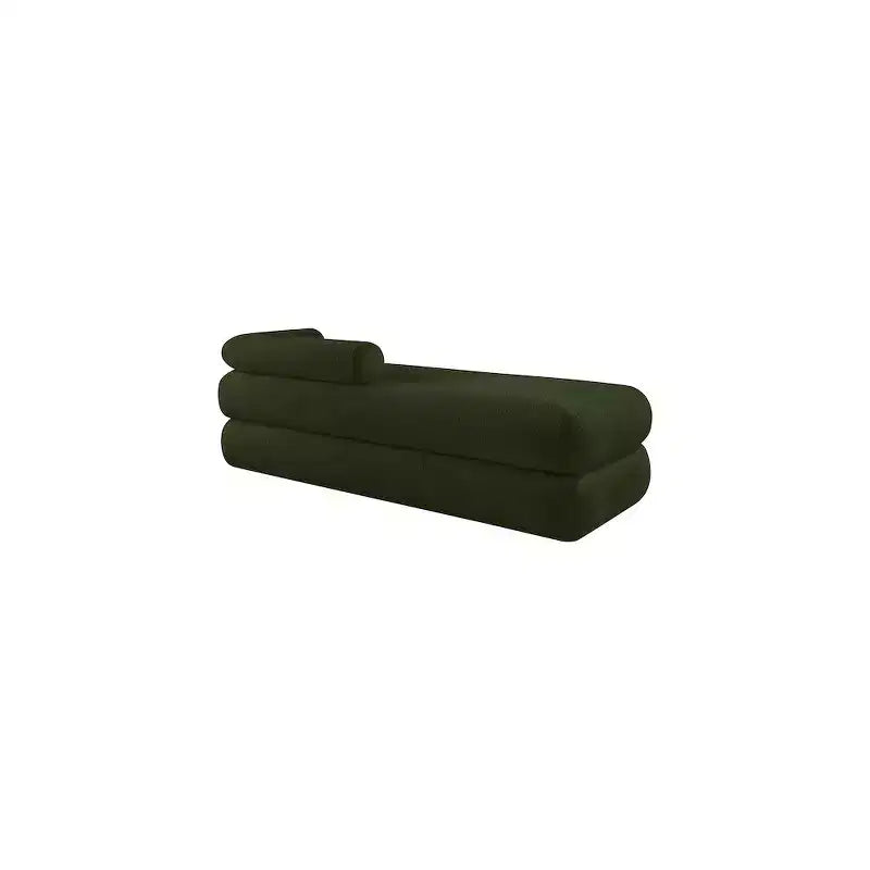 Meridian Furniture, Banc en Tissu Effet Mouton Teddy Kennedy