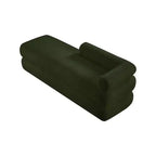 Meridian Furniture, Banc en Tissu Effet Mouton Teddy Kennedy