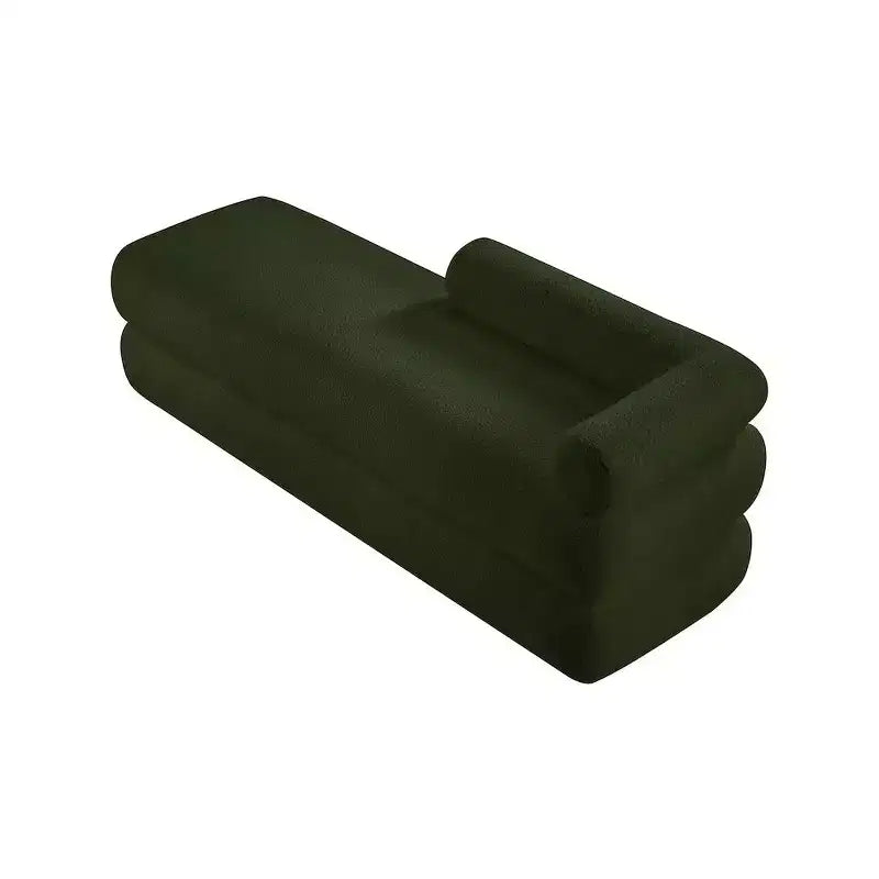 Meridian Furniture, Banc en Tissu Effet Mouton Teddy Kennedy