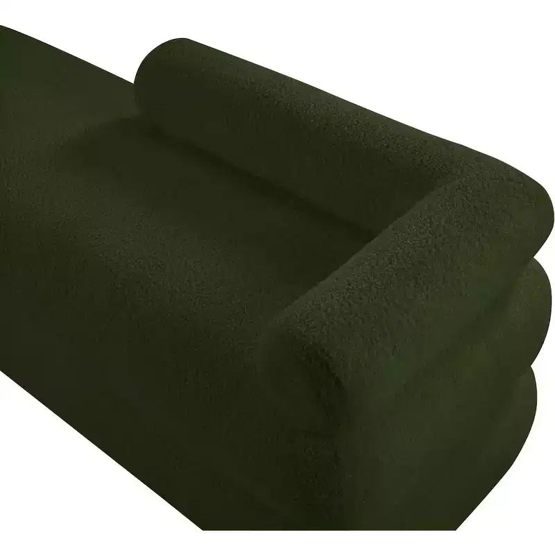 Meridian Furniture, Banc en Tissu Effet Mouton Teddy Kennedy