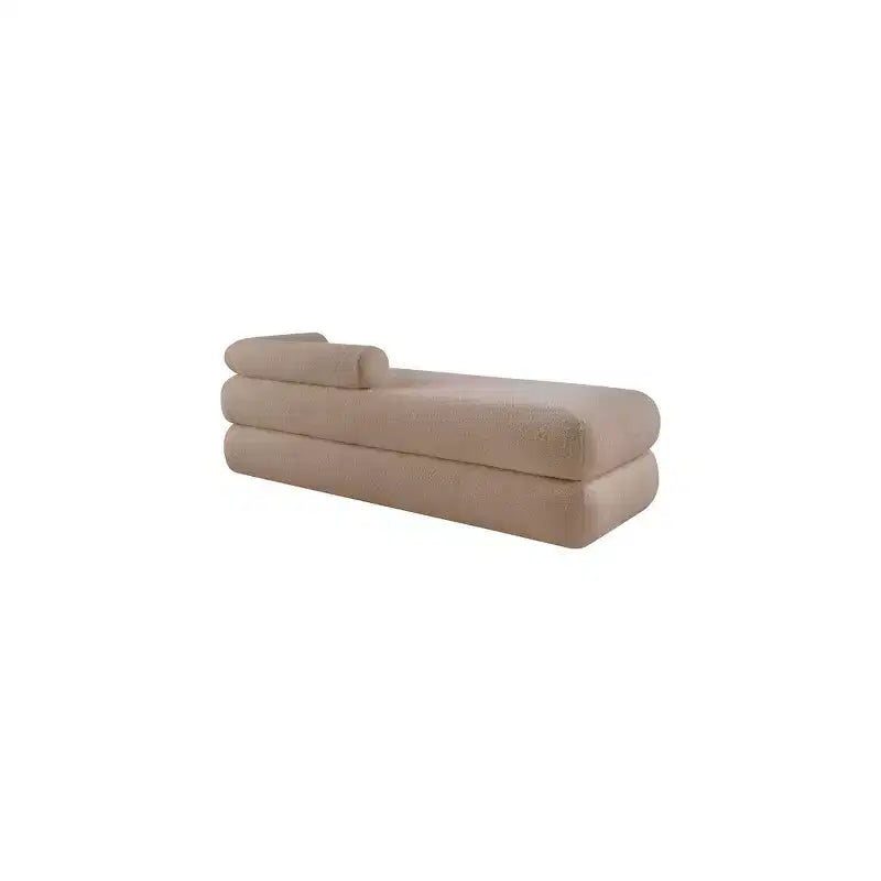 Meridian Furniture, Banc en Tissu Effet Mouton Teddy Kennedy