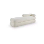 Meridian Furniture, Banc en Tissu Effet Mouton Teddy Kennedy