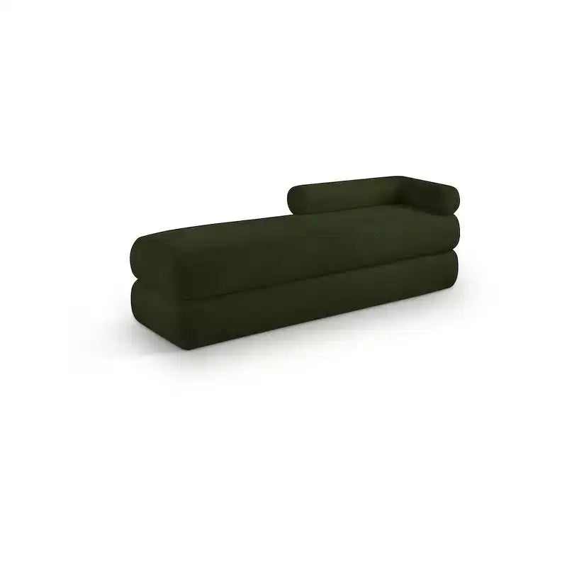 Meridian Furniture, Banc en Tissu Effet Mouton Teddy Kennedy