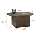 Table Basse, capacité de 25 kg, plateau étanche de 120 cm, design haut de gamme