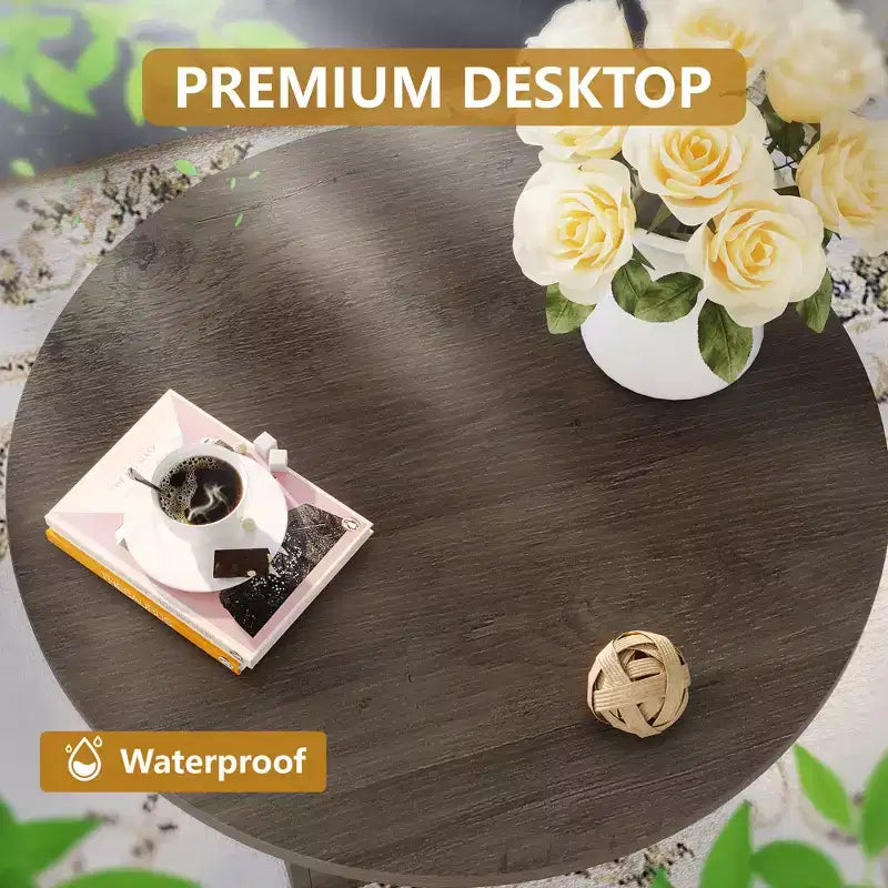 Table Basse, capacité de 25 kg, plateau étanche de 120 cm, design haut de gamme