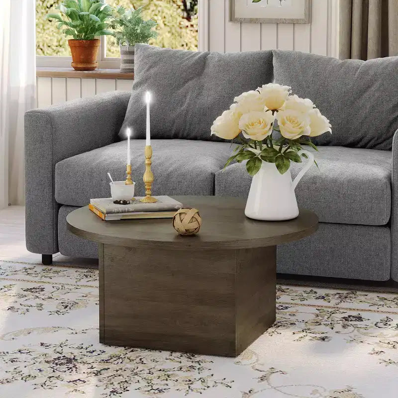 Table Basse, capacité de 25 kg, plateau étanche de 120 cm, design haut de gamme