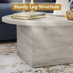 Table Basse, capacité de 25 kg, plateau étanche de 120 cm, design haut de gamme