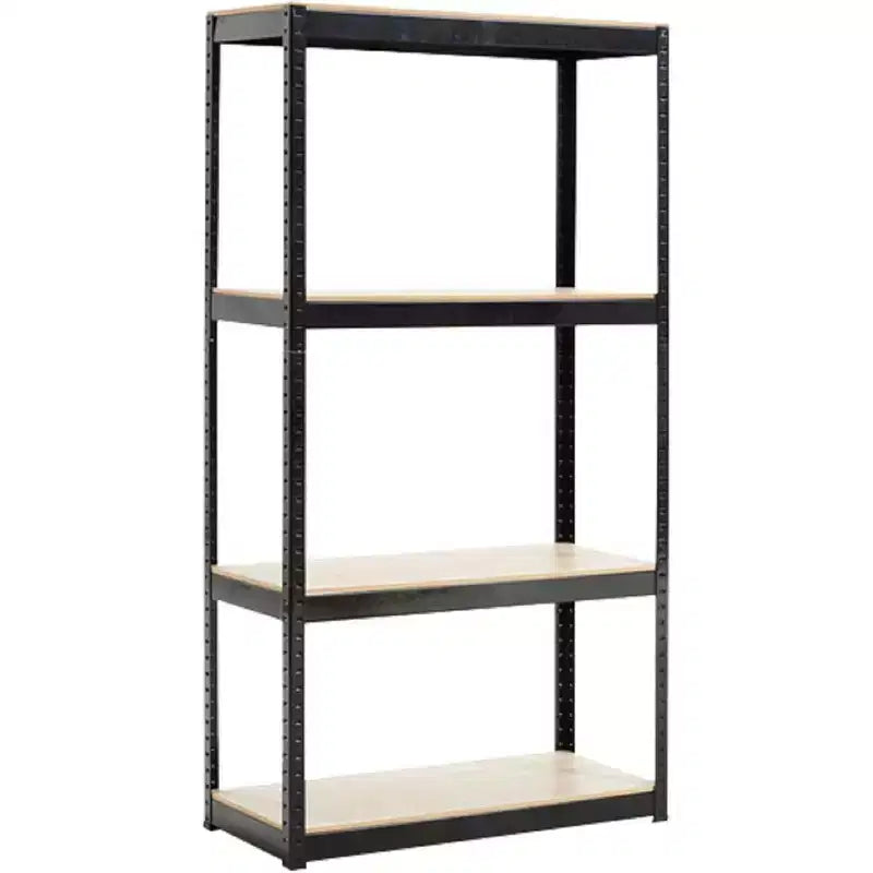 Acekool Étagère de garage en métal réglable à 4 niveaux, étagère de rangement sans vis, étagères robustes en acier pour cuisine, garage ou atelier