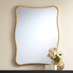 Miroir mural galbé Uttermost Pavia or métal 24 x 32
