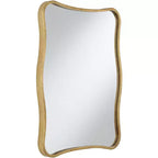 Miroir mural galbé Uttermost Pavia or métal 24 x 32