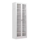 Armoire de cuisine autoportante Okak 61, rangement réglable avec 4 étagères, placard en métal robuste pour salle à manger/salon